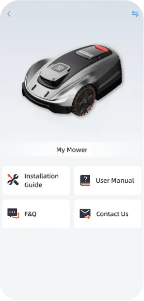 Menu Support et Paramètres