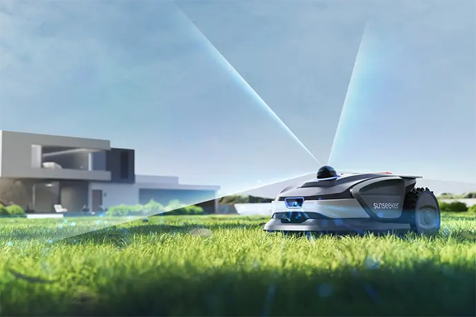 A Sunseeker Robotics bemutatja az S4-et, az első LiDAR-ral felszerelt robotfűnyíróját az Egyesült Államokban az Equip Expo 2025 kiállításon.